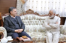دیدار سردار علیرضا عظیمی جاهد مسئول وابستگان کل سپاه پاسداران انقلاب اسلامی، سردار جهانبخش کرمی فرمانده سپاه انصار المهدی (عج ا...)  با دکتر سید محسن صادقی استاندار زنجان