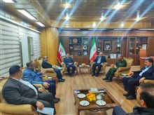 دیدار سردار محمدتقی اوصانلو معاون هماهنگ کننده نیروی زمینی سپاه پاسداران انقلاب اسلامی، سردار جهانبخش کرمی فرمانده سپاه انصار المهدی (عج ا..) با دکتر سید محسن صادقی استاندار زنجان