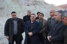 بازدید دکتر سید محسن صادقی استاندار زنجان از پروژه در حال احداث سد مشمپا