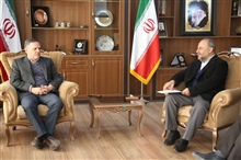 دیدار مهندس جعفر صادقی اشتهاری مدیرعامل شرکت سرمایه گذاری آزادراه‌ زنجان- تبریز با دکتر سید محسن صادقی استاندار زنجان