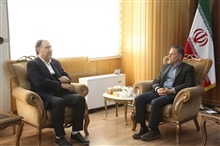 دیدار دکتر محسن جهانشاهی معاون آموزشی دانشگاه ملی مهارت با دکتر سید محسن صادقی استاندار زنجان.