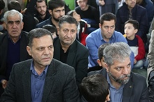 حضور دکتر سید محسن صادقی استاندار زنجان در لحظه تحویل سال در مزار شهدای مطهر گمنام در ارتفاعات گاوازنگ