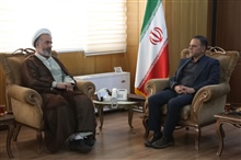 دیدار حجت الاسلام والمسلمین فرجی برحق رییس کل دادگستری، دکتر بهروز عباسی دادستان زنجان با دکتر سید محسن صادقی استاندار زنجان    