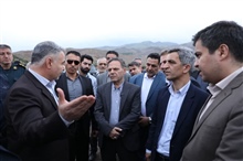 بازدید دکتر سید محسن صادقی استاندار زنجان ، دکتر نبی اله محمدی نماینده مردم زنجان و طارم در مجلس شورای اسلامی از پروژه سد پاوه رود 