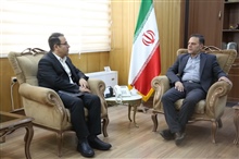  دیدار دکتر محمد نبی شهیکی معاون فناوری و نوآوری وزیر علوم تحقیقات و فناوری با دکتر سید محسن صادقی استاندار زنجان