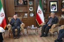 دیدار محمدرضا مظلومی رئیس فدراسیون ورزش نابینایان و کم بینایان با دکتر سید محسن صادقی استاندار زنجان
