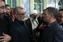 حضور دکتر سید محسن صادقی استاندار زنجان در مراسم یادبود ،(ختم) مادر سردار سرتیپ رضایی جانشین فرمانده انتظامی کشور در شهرستان ابهر 
