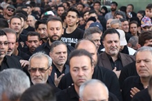 حضور سید محسن صادقی استاندار زنجان در مراسم دسته عزاداری حسینیه زنجان 