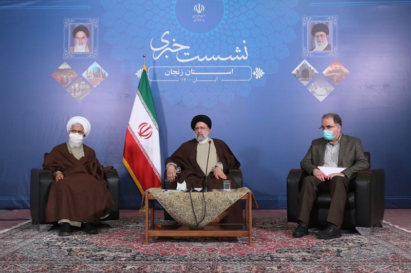 نشست خبری رئیس جمهوری با اصحاب رسانه در استان زنجان
