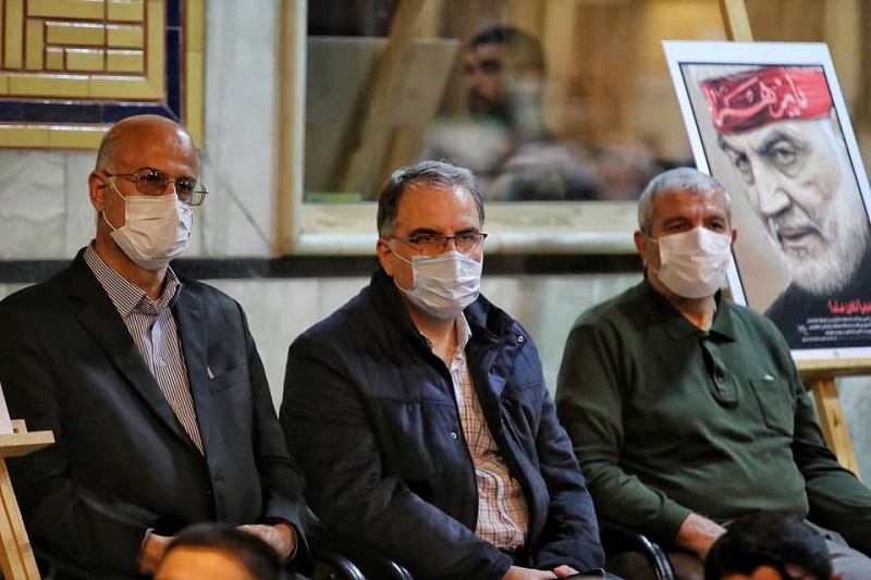 حضور دکتر افشارچی استاندار زنجان در مراسم بزرگداشت دومین سالگرد شهادت سردار دلها سپهبد حاج قاسم سلیمانی در حسینیه اعظم زنجان