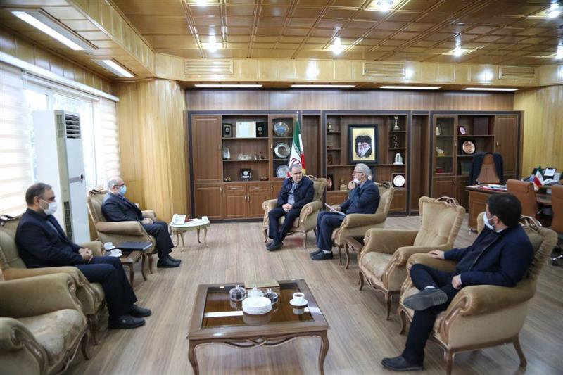 دیدار مهندس نور موسوی مدیر هماهنگی امور گاز رسانی شرکت ملی گاز کشور با دکتر افشارچی استاندار زنجان