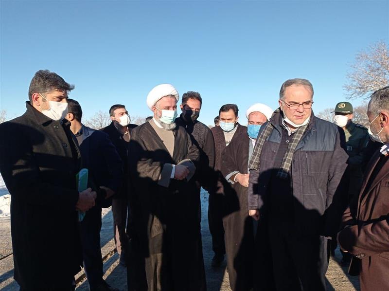 بازدید میدانی دکتر افشارچی استاندار زنجان از طرح ایجاد روگذر در تقاطع خط راه آهن صائین قلعه