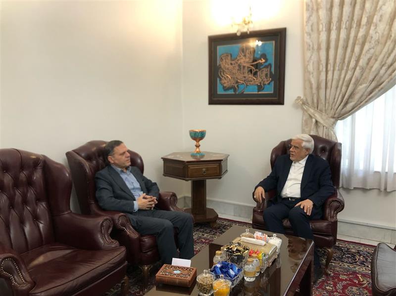 دیدار دکتر سید محسن صادقی استاندار زنجان با دکتر محمد رضا عارف معاون اول رئیس جمهور.