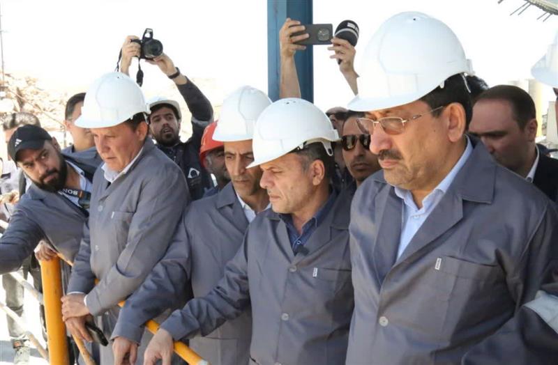 بازدید مهندس سید محمد اتابکی وزیر صنعت، معدن و تجارت و دکتر سید محسن صادقی از مجتمع معدن  انگوران