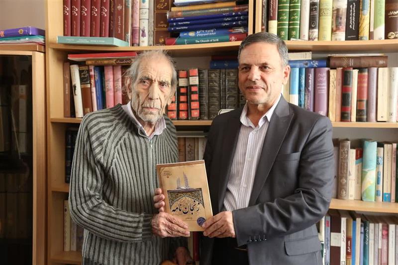 دیدار استاندار زنجان با معلم  ماندگار زنجانی، استاد ذبیح اله شاه‌محمدی