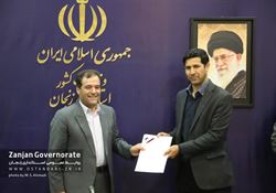 معارفه ابراهیم ساریجلو به عنوان مدیرکل فناوری اطلاعات،‌ ارتباطات و امنیت استانداری زنجان