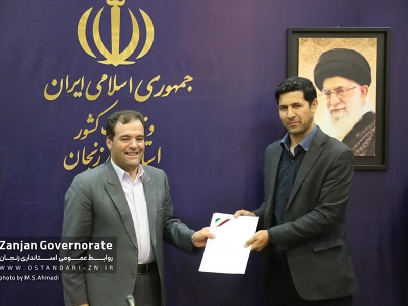 معارفه ابراهیم ساریجلو به عنوان مدیرکل فناوری اطلاعات،‌ ارتباطات و امنیت استانداری زنجان
