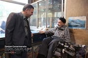 بازدید استاندار زنجان از بازار زنجان و دیدار با " محمد مهدی محمدی تبار " پیشکسوت چاقو ساز زنجانی