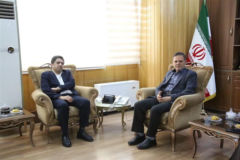دیدار مدیرعامل شرکت توسعه اماکن ورزشی محمدعلی ثابت قدم با سید محسن صادقی استاندار زنجان