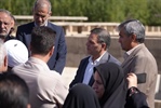بازدید سید محسن صادقی، استاندار زنجان، از پروژه فاضلاب شهری شهرستان خرمدره