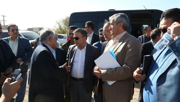 بازدید سید محسن صادقی استاندار زنجان از اراضی ۳۰ هکتاری شرکت تعاونی اصناف و بازاریان شهرستان خرمدره