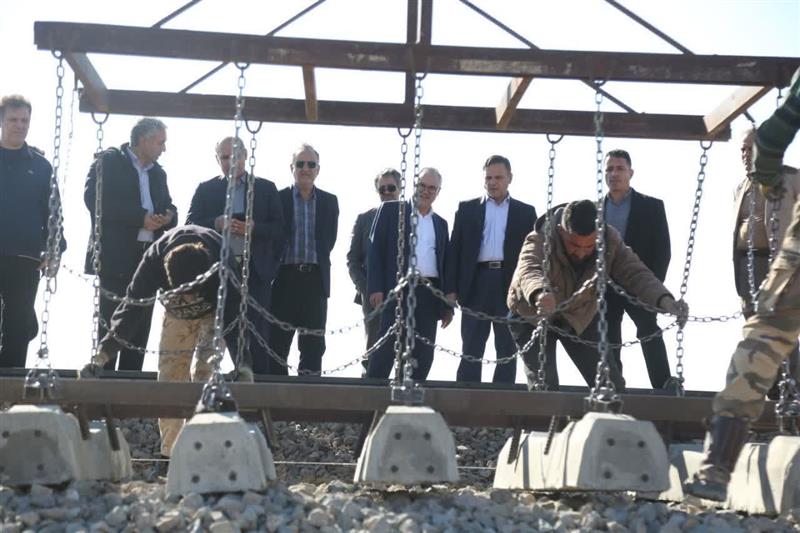 بازدید از ریل گذاری پروژه دو خطه شدن  راه‌آهن زنجان_ قزوین