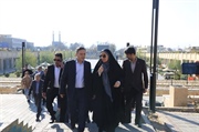 بازدید وزیر راه و مسکن و استاندار زنجان از پروژه تازه‌افتتاح‌شده سبزه‌میدان و دیدار با مردم