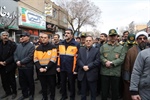 تشییع پیکر مطهر راهداران شهید در زنجان با حضور استاندار و مسئولین