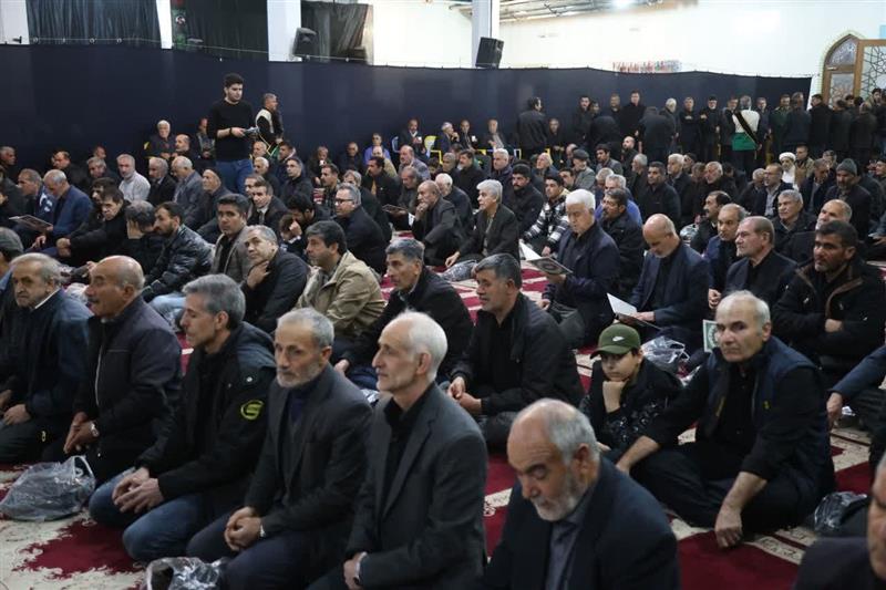 مراسم شام غریبان  ۲ شهید مطهر در زنجان با حضور استاندار و مسئولین