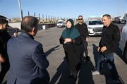 معاون رئیس‌جمهور و رئیس سازمان حفاظت محیط زیست وارد زنجان شد / ادای احترام به مزار شهدای محیط‌بان