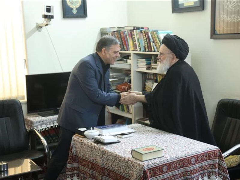 استاندار زنجان با آیت‌الله سید محمد حسینی الموسوی زنجانی دیدار کرد