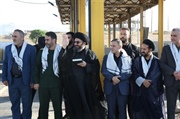 بدرقه باشکوه کاروان‌های زائران مراسم وداع و تشییع با حضور استاندار زنجان