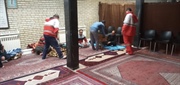 شب گذشته به علت برودت و بارش برف 89نفر مسافر در "حسینیه اعظم "...