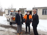 بررسی چگونگی بازگشایی معابر روستایی بخش زنجانرودبا حضور فرماندار زنجان
