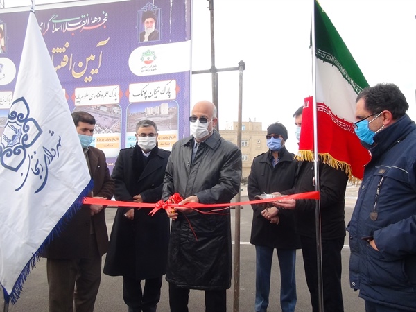 افتتاح همزمان چهار پارک در شهر زنجان توسط خالقی فرماندار شهرستان