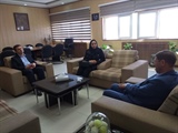 دیدار نوروزی خانم دکتر حاجی‌خانی رئیس مرکز بهداشت شهرستان با کاظمی...