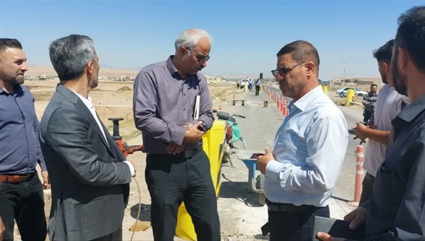 بازدید فرماندار زنجان از پروژه‌ی تعریض محور قره‌بوطه در هفته‌ی دولت