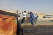 بازدید از آسفالت ریزی معبر اصلی روستای بزین