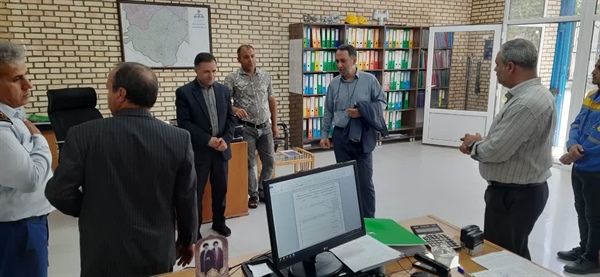 بازدیدمهندس اعلایی از اداره گاز
