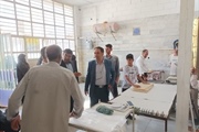 حضور  مهندس اعلایی فرماندار شهرستان  وسنجش میزان آمادگی واحد...