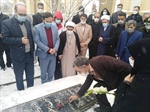 آیین غبار روبی، عطر افشانی و گلباران مزار مطهر شهید انقلاب (فرهاد معصومی) با حضور مهندس ذوالقدر فرماندار شهرستان ابهر و جمعی از مسئولین شهرستانی در اولین روز گرامیداشت ایام اله دهه مبارک فجر