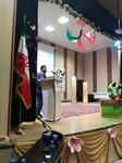 سخنرانی ذوالقدر فرماندار شهرستان ابهر در اولین روز گرامیداشت ایام اله دهه مبارک فجر  در سالن شهید باهنر با حضور مسئولین شهرستان