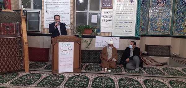 مراسم بزرگداشت سالگرد پیروزی انقلاب اسلامی ایران در مسجد چهارده معصوم (ع) ابهر با حضور مهندس رفیعی معاون فرماندار و  جمعی از مسئولین محترم و نمازگزاران مسجد