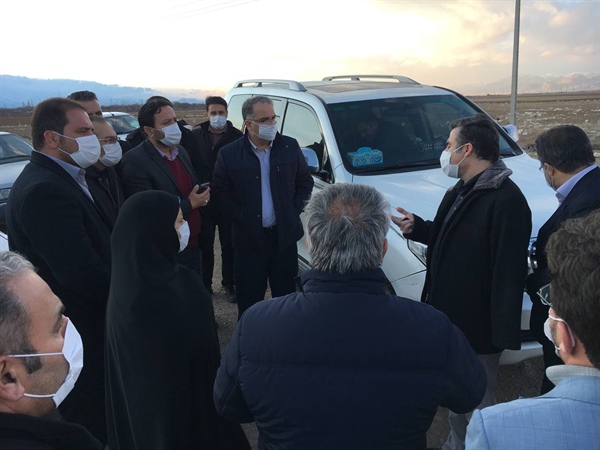 بازدید دکتر افشارچی استاندار زنجان به همراه مهندس ذوالقدر فرماندار شهرستان ابهر از جاده ابهر به شمال به منظور بررسی و رفع مشکلات