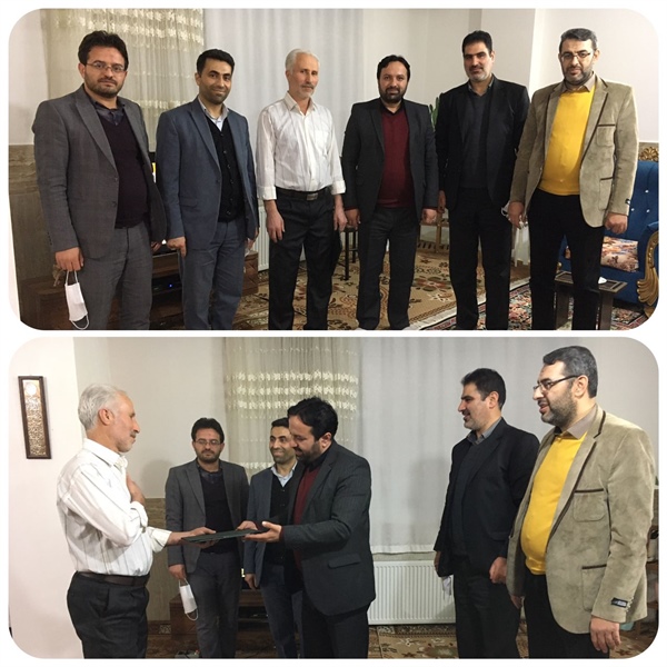 دیدار ذوالقدر فرماندار شهرستان ابهر با همکاران بازنشسته فرمانداری و بخشداری بخش مرکزی به مناسبت ایام الله مبارک فجر