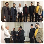 دیدار ذوالقدر فرماندار شهرستان ابهر با همکاران بازنشسته فرمانداری و بخشداری بخش مرکزی به مناسبت ایام الله مبارک فجر