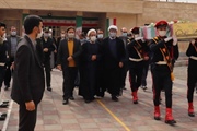برگزاری مراسم معنوی استقبال از پیکر مطهر شهید گمنام در زندان شهر ابهر
