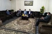 حضور فرماندار شهرستان ابهر در منزل پاسدار بازنشسته جناب سرهنگ...