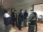 حضور ذوالقدر فرماندار شهرستان ابهر لحظاتی پس از تحویل سال نو در ایستگاه آتش نشانی مرکزی ، جهت عرض تبریک و خدا قوت خدمت آتش نشان ها