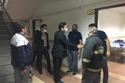 حضور ذوالقدر فرماندار شهرستان ابهر لحظاتی پس از تحویل سال نو در...